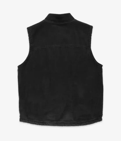 DUCK CANVAS VEST stone