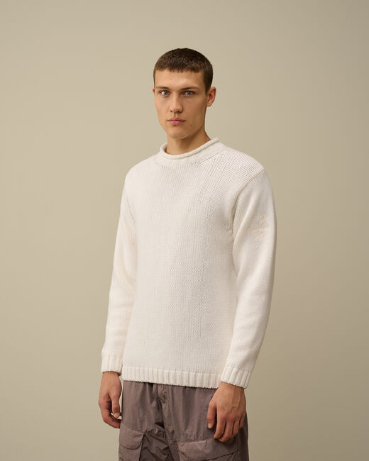 Lambswool GRS Boxy Crew Neck Knit