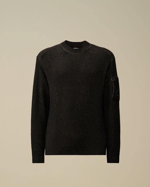 Fleece Knit Crewneck Vanisé Knit