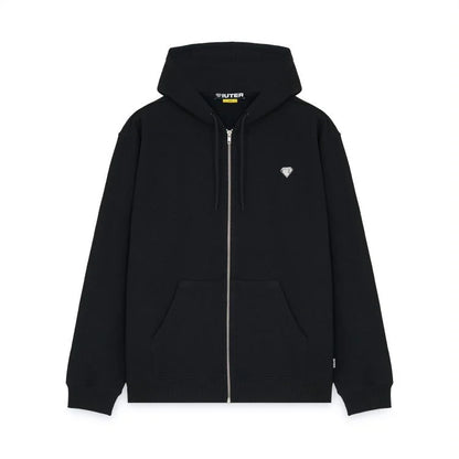 HEART LOGO ZIP FELPA