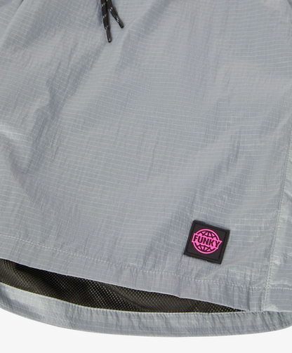 HIKE NYLON RIPSTOP SHORTS GREY